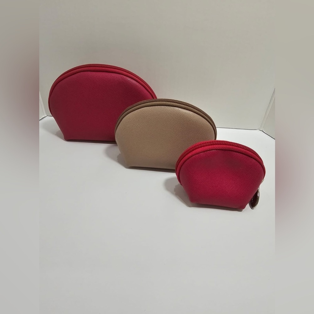 Furla Electra 3-Piece Saffiano Leather Cosmetic Case Set - Pink Multi/Giglio